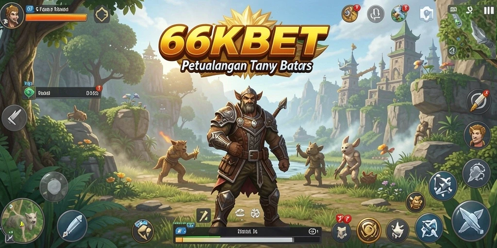 Tangkapan layar gameplay 66KBET dalam dunia terbuka yang menakjubkan.