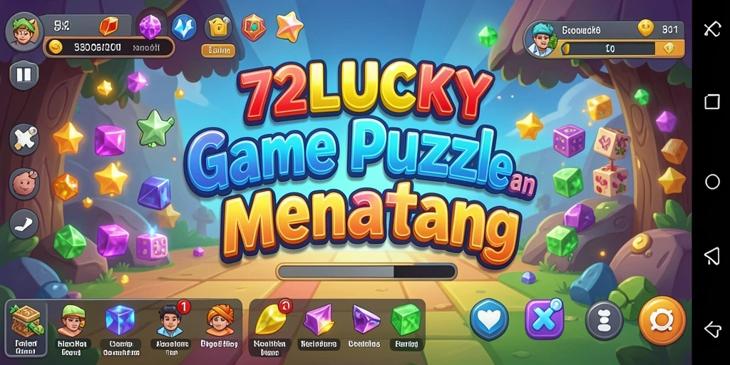 Tampilan gameplay menantang dari 72LUCKY yang mengasah kecerdasan.