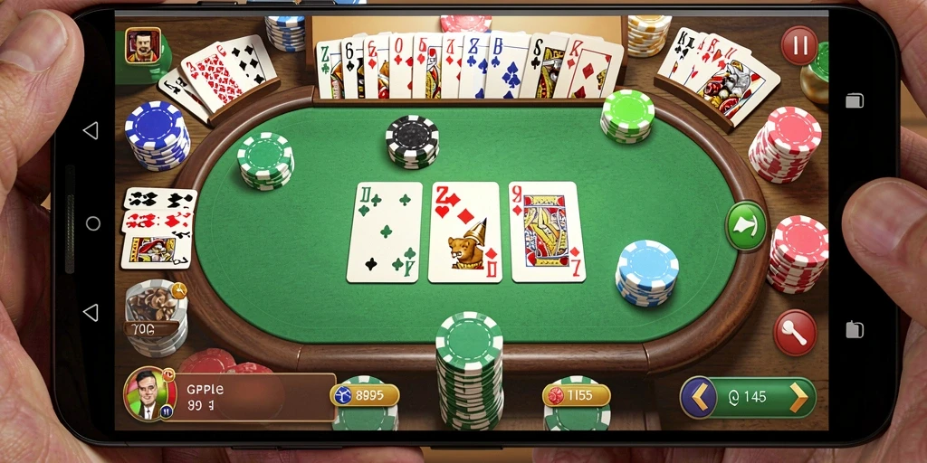 Tampilan menarik gameplay Gaple di 8055.