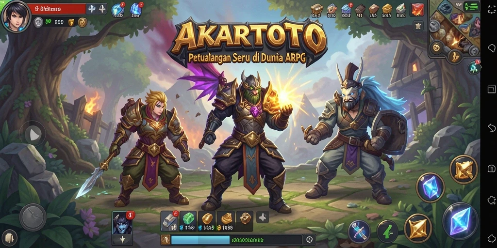 Tangkapan layar AKARTOTO menampilkan aksi mendebarkan dalam petualangan ARPG.