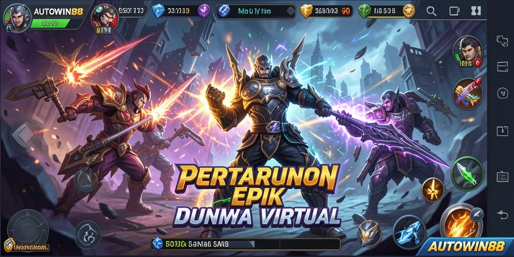 Tampilan gameplay AUTOWIN88 yang mendebarkan dengan pertarungan yang intens.