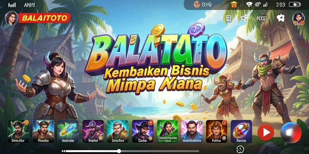 Screenshot gameplay BALAITOTO menampilkan momen seru mengelola bisnis.