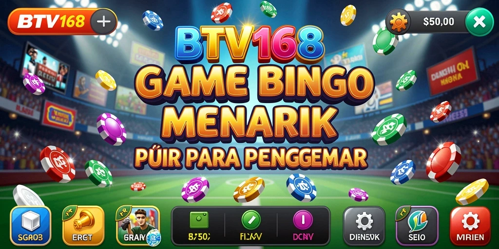 Screenshot utama BTV168 menampilkan gameplay bingo yang seru.