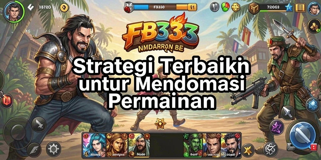 Screenshot gameplay FB333 dengan pertarungan strategis yang intens.
