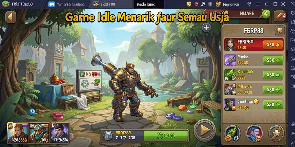 Tampilan utama gameplay FBRP88 yang seru dan menarik.