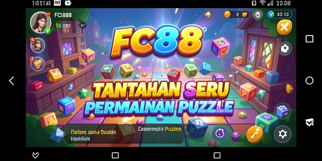 Tampilan menarik dari gameplay Puzzle di FC888.
