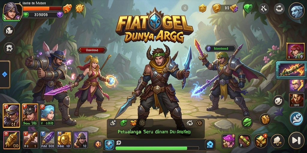 Tampilan gameplay seru di dunia magis FIATOGEL.