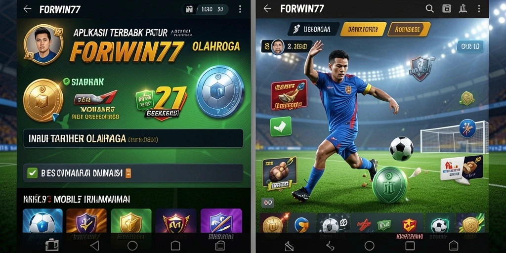 Tampilan menarik dari gameplay taruhan olahraga di FORWIN77.