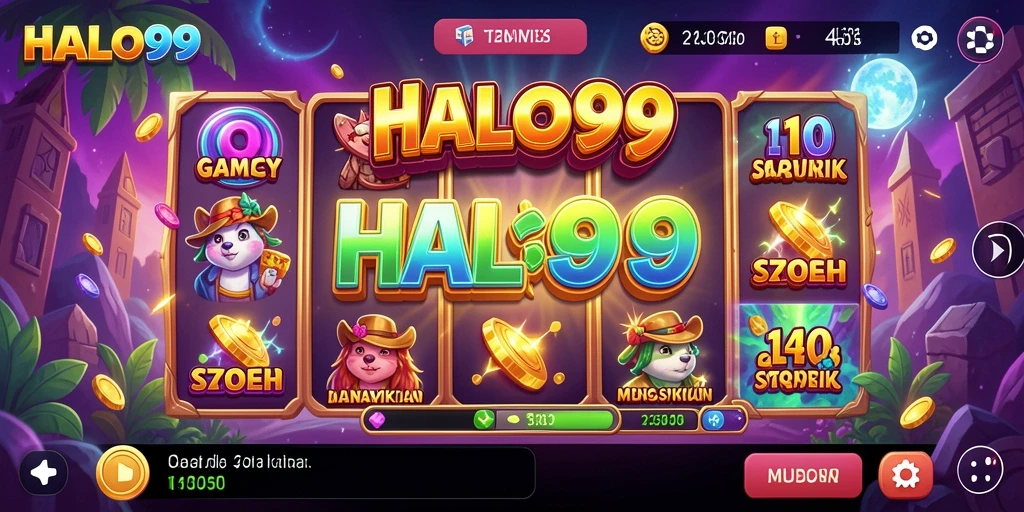 Tampilan gameplay HALO99 yang menakjubkan dan dinamis.