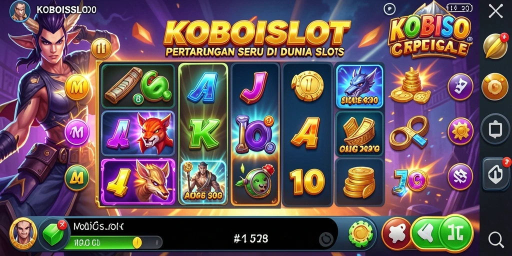 Gameplay seru di KOBOISLOT dengan pertarungan mendebarkan.