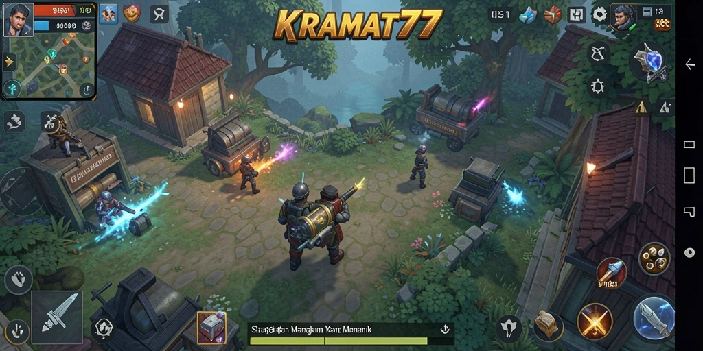 Tampilan gameplay epik di KRAMAT77 dengan strategi yang menantang.
