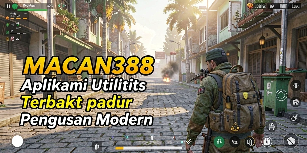 Tampilan antarmuka aplikasi MACAN388 yang sederhana dan intuitif.