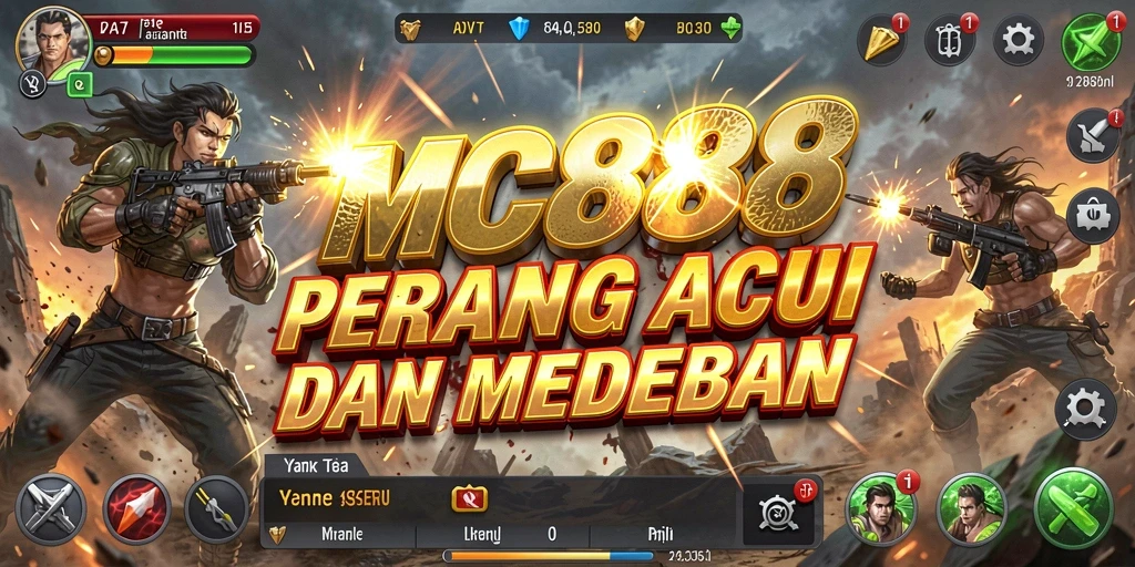 Gambaran apik dari gameplay battle di MC888