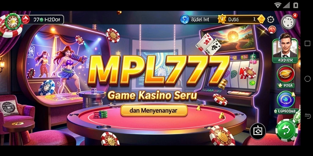 Screenshot utama MPL777 menampilkan aksi seru permainan Kasino.