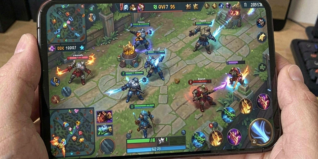 Screenshot gameplay <strong>OKJK</strong> menunjukkan aksi pertempuran yang mendebarkan.