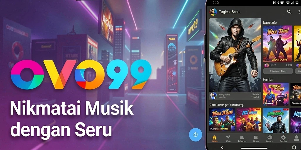 Screenshot gameplay OVO99 yang menunjukkan serunya bermain musik.