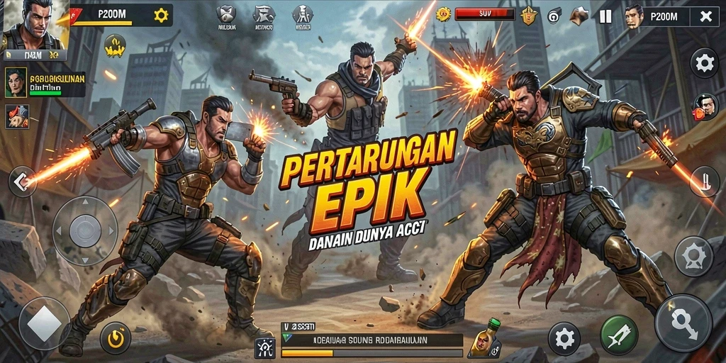 Tampilan mendebarkan saat bertarung dalam P200M.