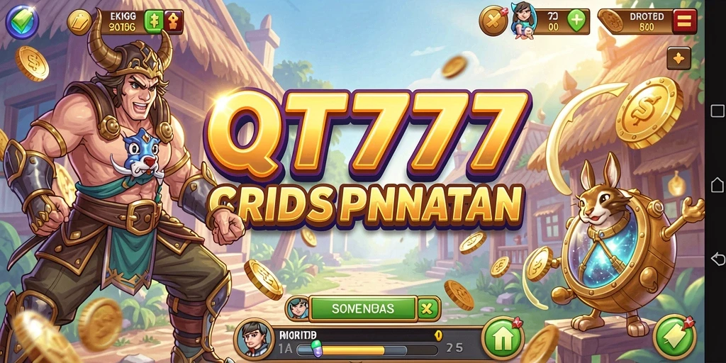 Screenshot gameplay QT777 yang menggambarkan keseruan permainan arcade.