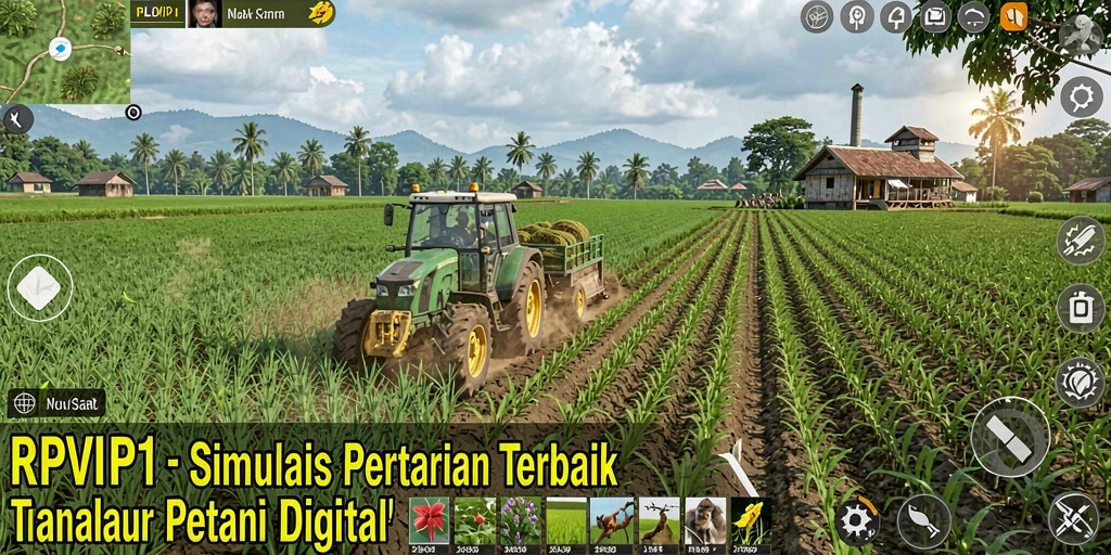 Screenshot RPVIP1 menampilkan gameplay bertani yang menyenangkan.