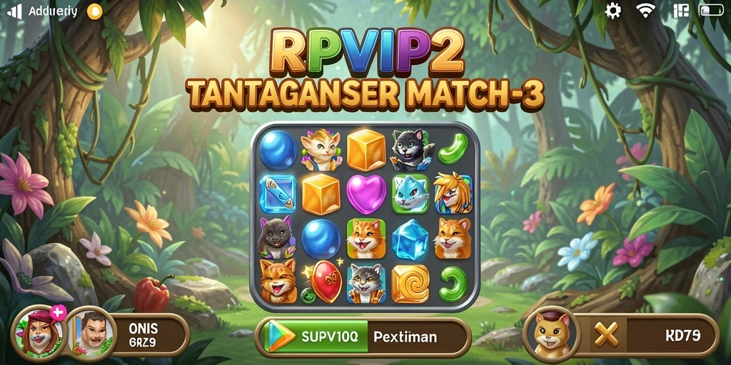 Tampilan menarik dari gameplay RPVIP2 yang seru dan penuh warna.