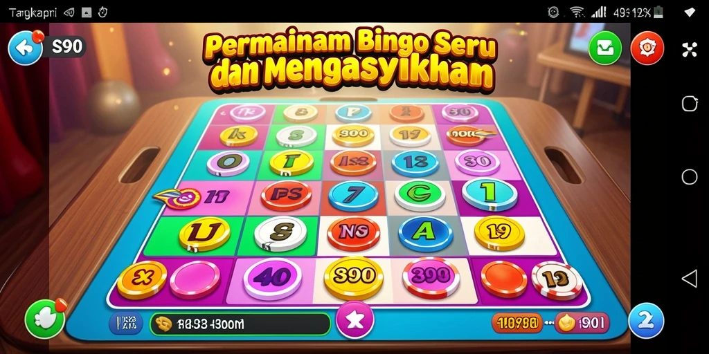 Screenshot gameplay S80 yang menunjukkan keseruan Bingo.