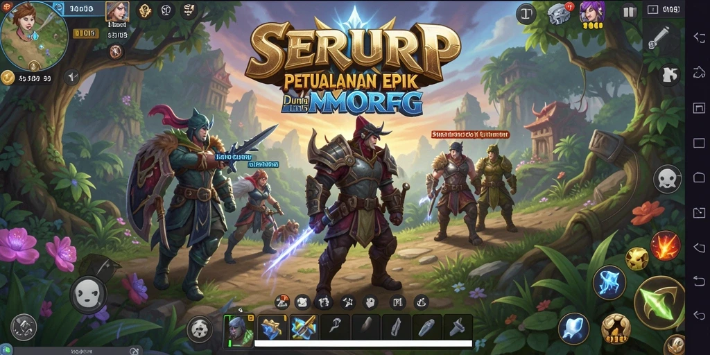 Tampilan gameplay menakjubkan dalam dunia MMORPG SERURP.