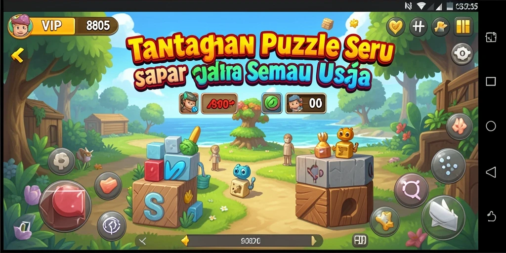 Tampilan gameplay yang seru di VIP805 dengan berbagai level tantangan.