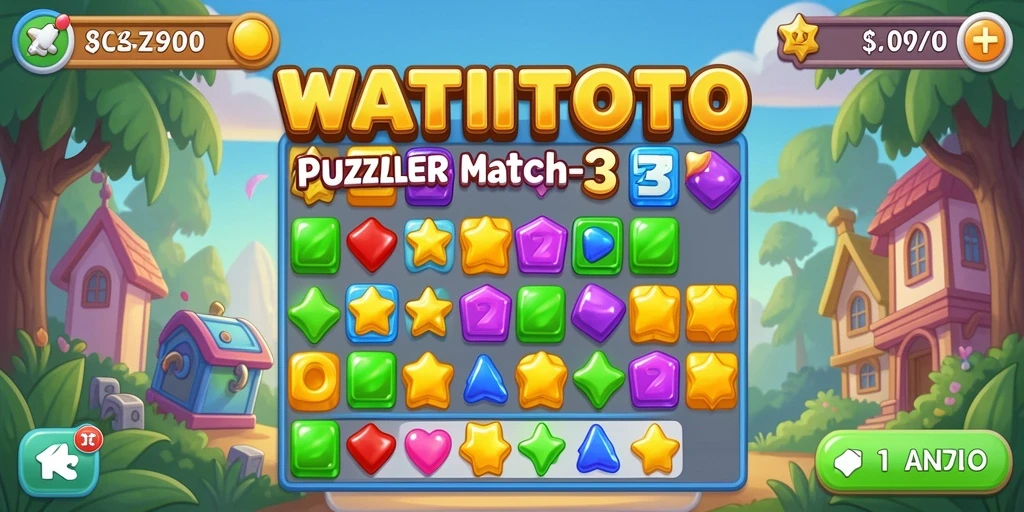 Tangkapan layar dari gameplay <strong>WATITOTO</strong> yang penuh warna dan menarik.